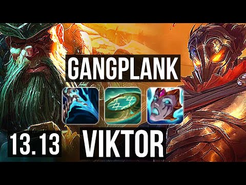 GANGPLANK vs VIKTOR (MID) | 8/0/7, 2.1M mastery, 600+ games, Legendary | EUW Master | 13.13