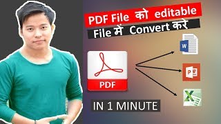 How to Convert PDF to Editable Ms Word , Powerpoint , Excel file | PDF se Word mai Convert kare | DOWNLOAD THIS VIDEO IN MP3, M4A, WEBM, MP4, 3GP ETC