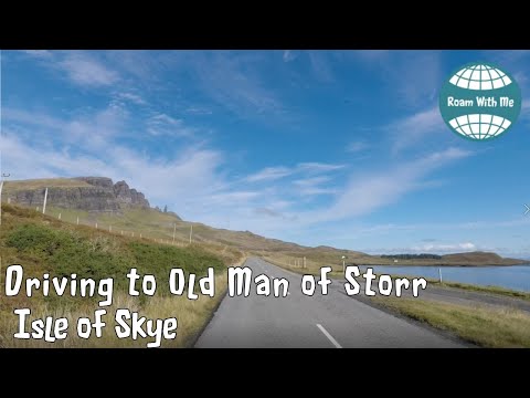 Driving towards Old Man of Storr from Portree, Isle of Skye