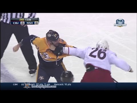 Corey Tropp vs Eric Nystrom Mar 8, 2014