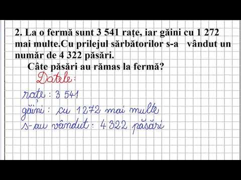 2 Problemă clasele III-IV
