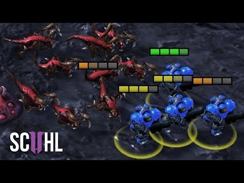 MARINE MICRO into Battlecruisers - Starcraft 2: Marinelord vs Lambo