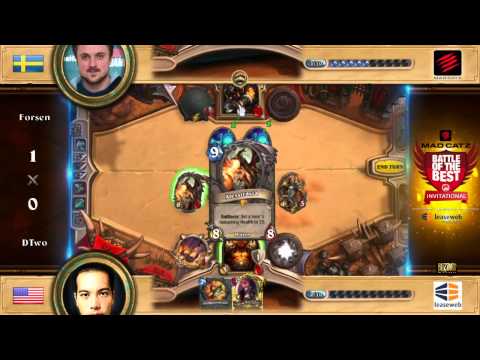 Forsen vs. DTwo Winners Final - Mad Catz Battle of the Best Hearthstone Cup #1 - by LeaseWeb