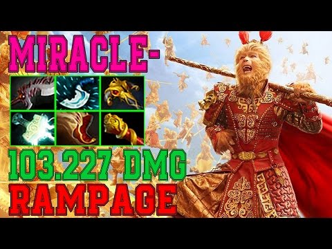 Miracle- Monkey King | When he meets ultra-def team | Dota 2 patch 7.01