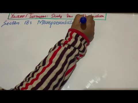 Section 18 of Contract Act 1872 ( Misrepresentation)