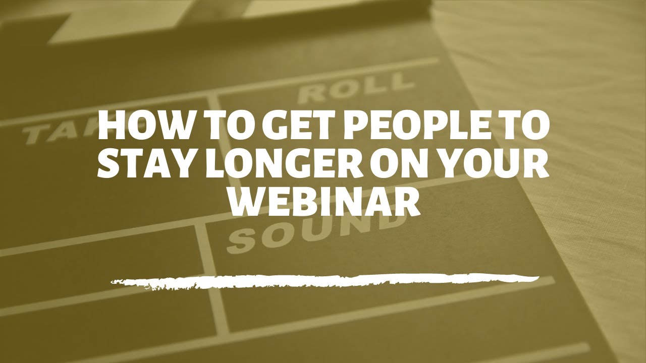 How accountants can get people to stay on your webinar & get leads for your accounting firm
