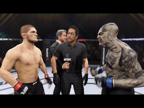 Khabib vs. Jeepers Creepers (EA Sports UFC 2) - CPU vs. CPU - Crazy UFC 👊🤪