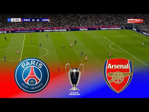 🔴PSG vs ARSENAL - UEFA Champions League 2026 Final | Simulation Pes 21 Video Game