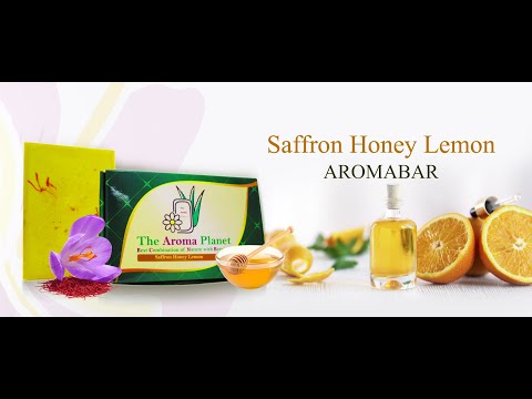 Glycerine saffron,lemon saffron honey lemon aromabar handmad...