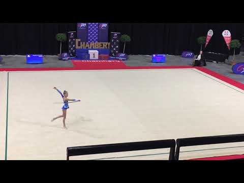 Maëlle Huteau corde - Nat A 12-13 ans - France Chambéry 2019