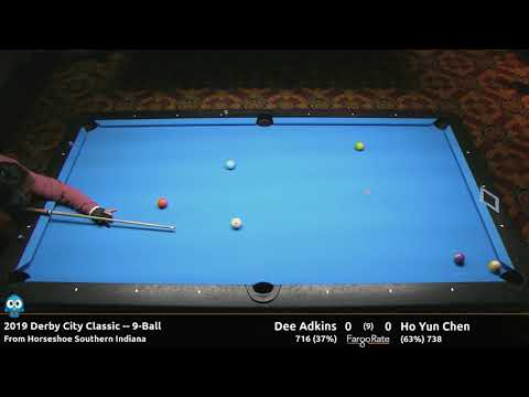 Dee Adkins vs Ho Yun Chen - 9-Ball - 2019 Derby City Classic