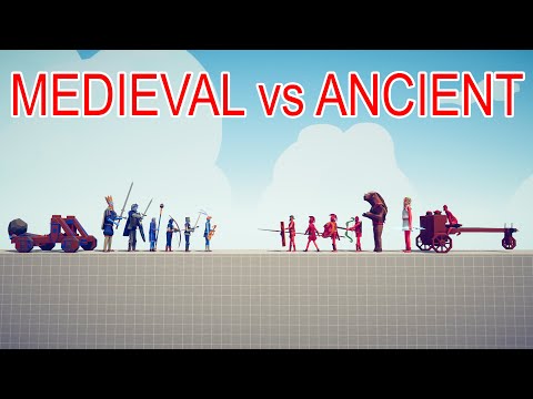 ANCIENT Team vs MEDIEVAL Team - Totally Accurate Battle Simulator TABS