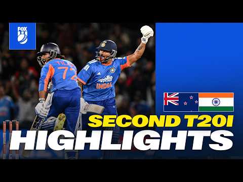 62 From 28: Can India Comeback? 😱 | New Zealand v India I 2nd T20I Match Highlights I Fox Cricket