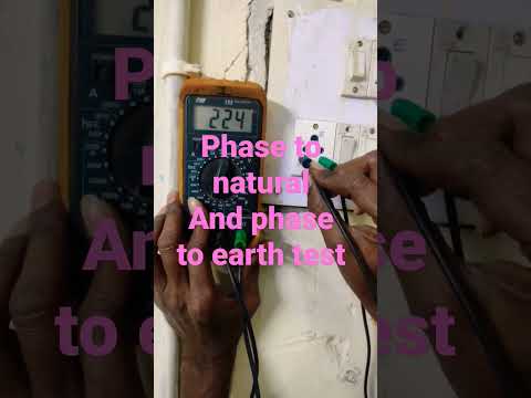 phase to natural and phase to earth voltage test with using multimeter 😱👏🤔👍💥