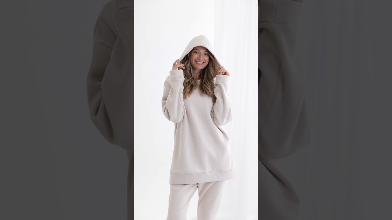 Dres damski z bardzo grubej bawełny Oh Hello | 𝗛𝗲𝗹𝗹𝗼 𝗠𝗼𝗿𝗻𝗶𝗻𝗴 𝗦𝗹𝗲𝗲𝗽𝘄𝗲𝗮𝗿