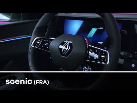 volant, les palettes et le levier e-shifter - Scenic E-Tech électrique- Renault