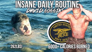 260LBS+ Following David Goggins PRE NAVY SEAL Daily Routine - *6000 Calories Burned!*