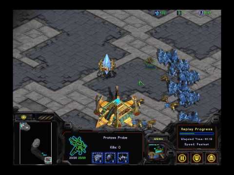 StarCraft - Perfect Cannon Rush in 3 Minutes - Remastered