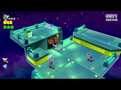 Super Mario 3D World (Switch) 4-3 100% Speedrun - Time: 65 (WR)