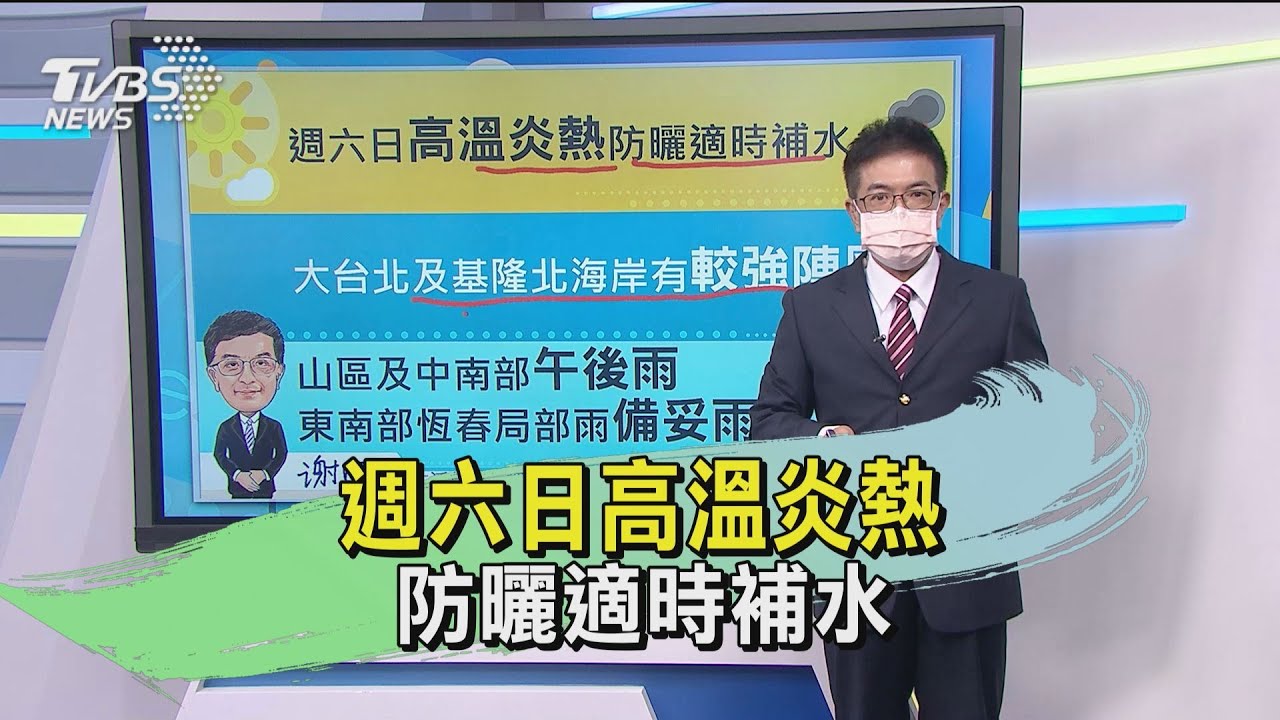 週六日高溫炎熱 防曬適時補水