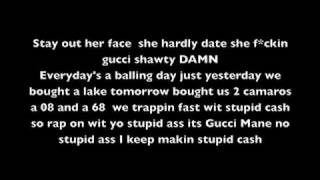 Slumber Party - Gucci Mane ft. Nicki Minaj * Lyrics On Screen*