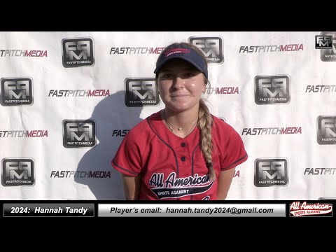 2024 Hannah Tandy 4.29 GPA - Athletic Shortstop & Outfielder Softball Skills Video - AASA Mortimer