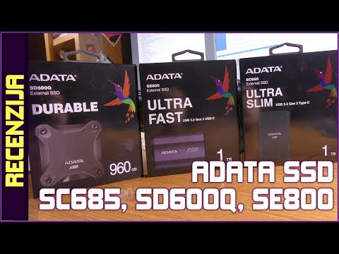 Adata SC685, SD600Q i SE800 External SSD recenzije - slični, a opet različiti (22.04.2020)