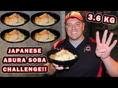 3.6kg Abura Soba Japanese Noodles Challenge in Tokyo!! Video
