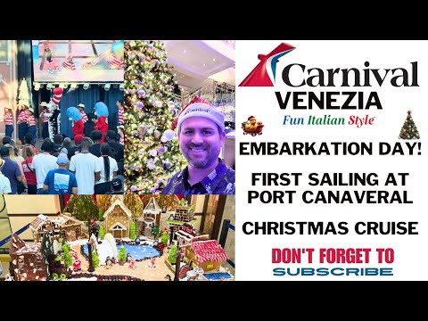 Thumbnail for Carnival Venezia Embarkation Day - Christmas Cruise & 1st Sailing from Port Canaveral for the Winter