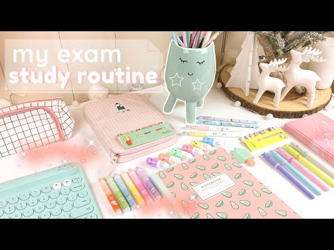 Final exam study routine ✨ study tips