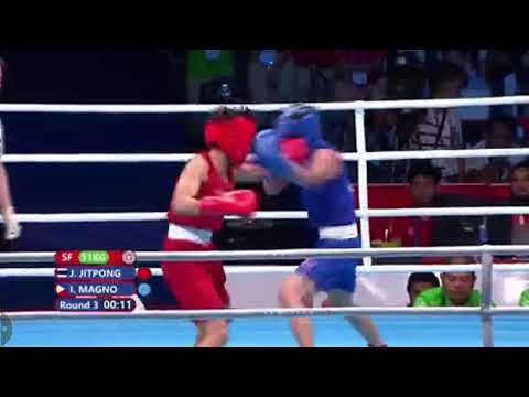 Boxing Semifinal Sea Games Women's Fly 51Kg