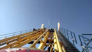 Very First Boomerang Roller Coaster Bellewaerde Park Belgium Front Seat POV Vekoma