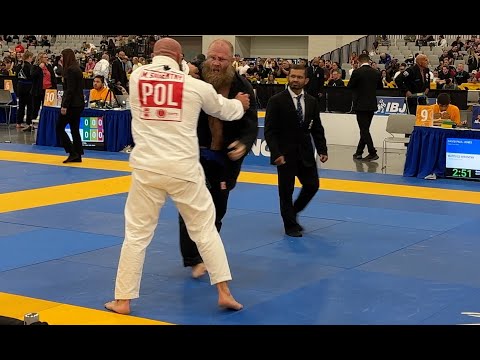 Ultra Heavyweight Master 2 Blue Belt Wins Quarter Finals Match By Points IBJJF World Master 2024