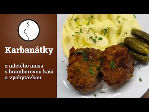 Karbanátky z mletého masa s bramborovou kaší a vychytávkou