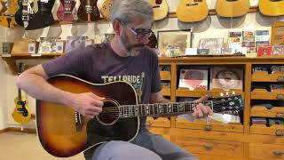 Video thumbnail for "Sugaree" on a Vintage Gibson - 1963 Gibson SJ Southern Jumbo by Telluride Music Co.