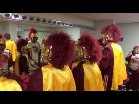 USC Trojan Marching Band · Drumline Rehearses 