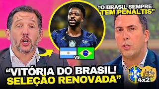 TV ARGENTINA FALOU DA VITÓRIA DO BRASIL 4x2 AUSTRÁLIA E A RENOVAÇÃO DA SELEÇÃO