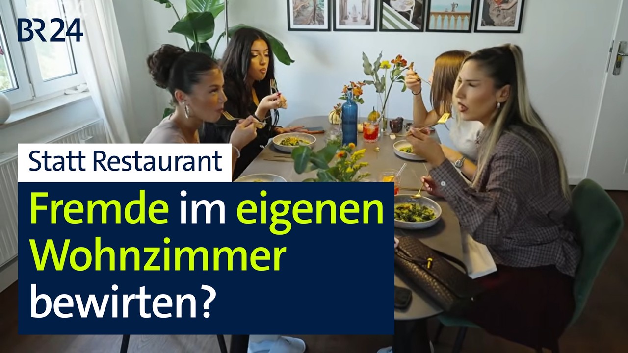 Würdest du zu fremden Leute zum Essen gehen statt ins Restaurant? | Abendschau | BR24