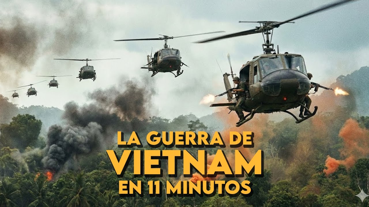 💣La GUERRA DE VIETNAM en 11 minutos💣 | resumen FÁCIL y RÁPIDO