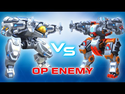 Bastion & Brickhouse with Chaingun 12 Vs Overpowered Enemy - Mech Arena