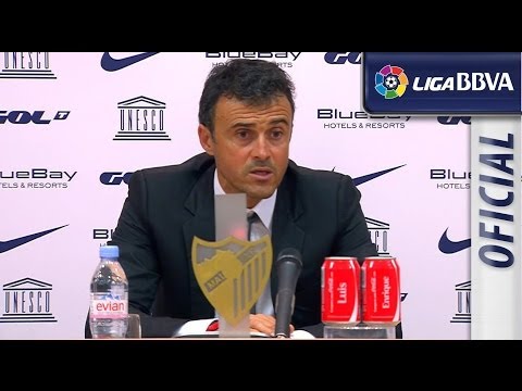 Rueda de Prensa de Luis Enrique tras el Málaga CF (0-5) Celta de Vigo - HD