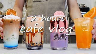 🙌Cafe Vlog Collection In 2 Hours✨Cafe Vlog/ASMR/카페브이로그/no bgm