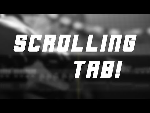 Animated/scrolling TAB Test
