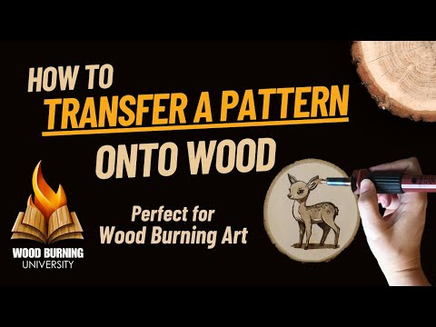 How to Transfer a Pattern onto Wood: Perfect for Wood Burning Art!