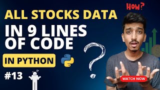 #13 ALL NSE Historical  STOCKS DATA in Excel in just 15 Minutes | Code Shared using Yahoo Finance