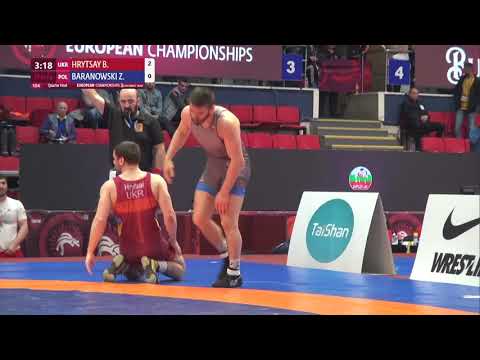 1/4 FS - 92 kg: B. HRYTSAY (UKR) v. Z. BARANOWSKI (POL)