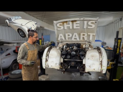 1960 TR3A - Part 3 - Removing Suspension & Steering