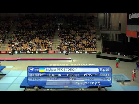 PROSTOROV Mykola (UKR) - 2015 Trampoline Worlds - Qualification TR Routine 2