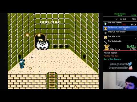(NES) Deadly Towers - Any% in 0:27:27