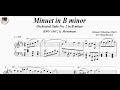 Minuet In B Minor Orchestral Suite No 2 In B Minor BWV 1067 6 Movement Johann Sebastian Bach